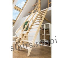 Лестница стационарная деревянная OMB 65/290